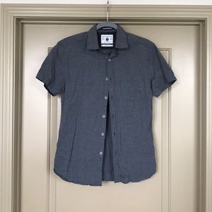 Denim & Flower Dark Grey Casual Button Down